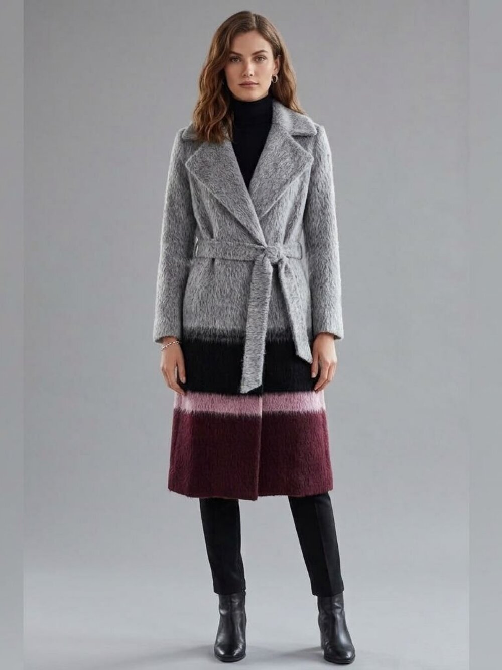 NEW Zac Posen *RARE* Wool Belted Coat Made in Italy